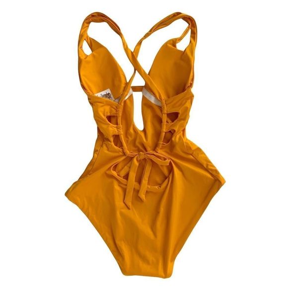 BECCA Split Strap Keyhole One Piece Swimsuit! - Picture 3 of 7